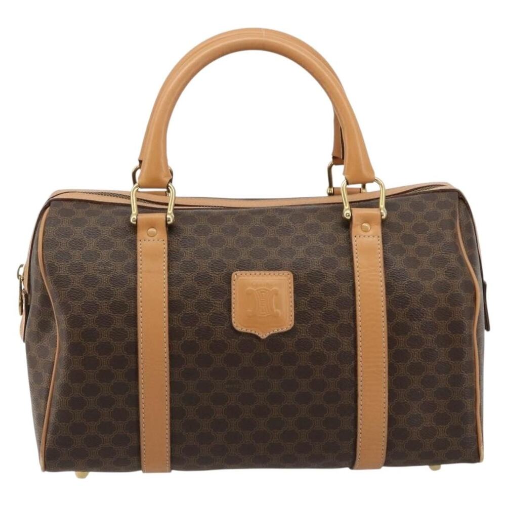 Celine Macadam Handbag Brown